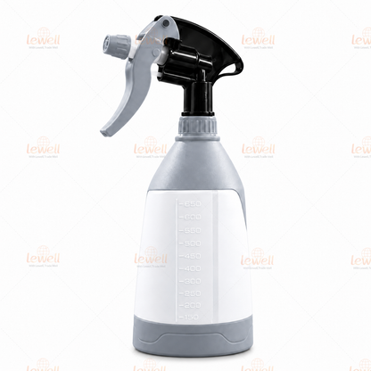 650ml detail spray bottle with black trigger sprayer, gray handle and cap