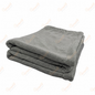 Car drying towel, gray microfiber towel stack, folded
