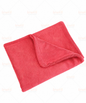 Car drying towel, red microfiber towel folded neatly